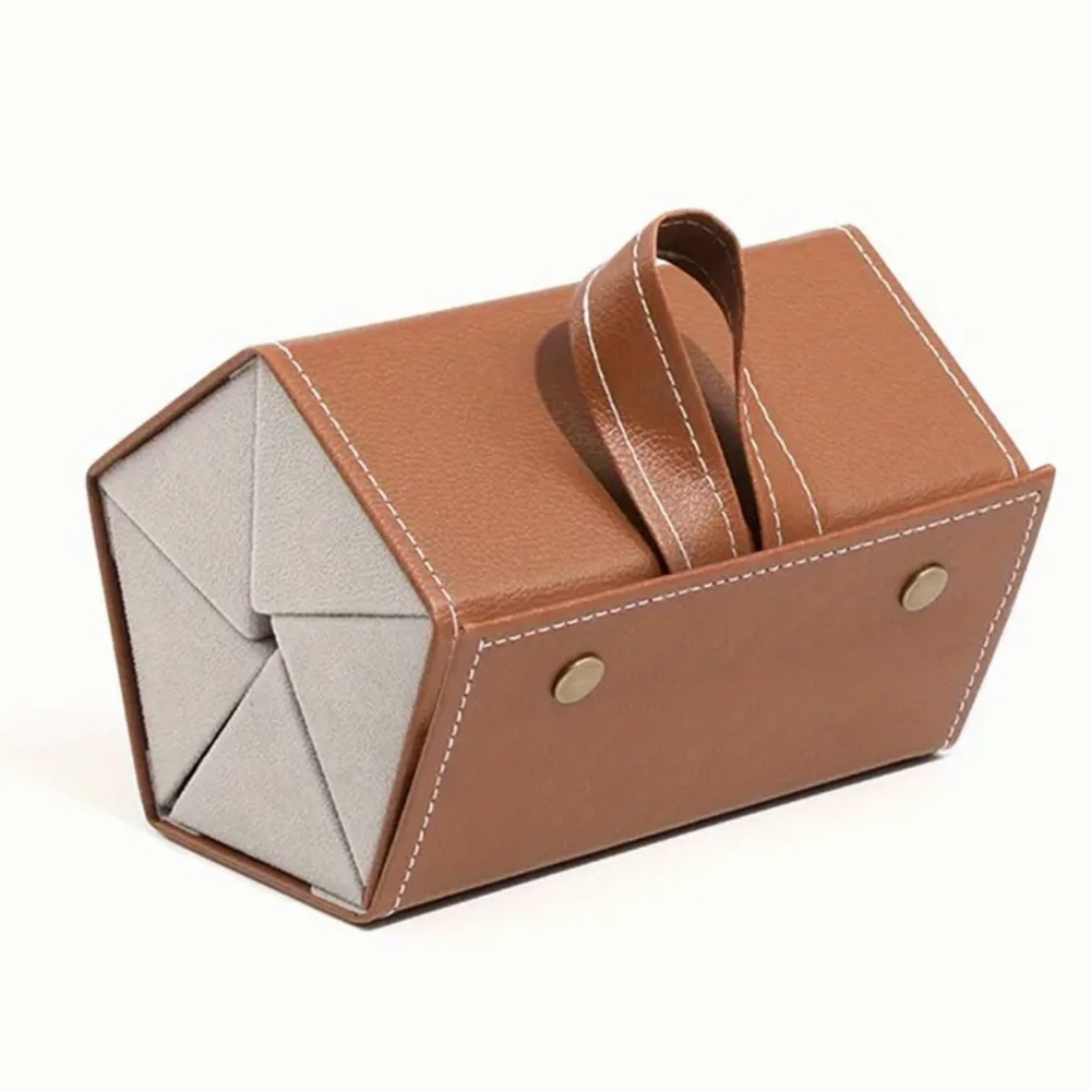 Brown FAUX Leather Glasses Case, NEW, Brown is available
